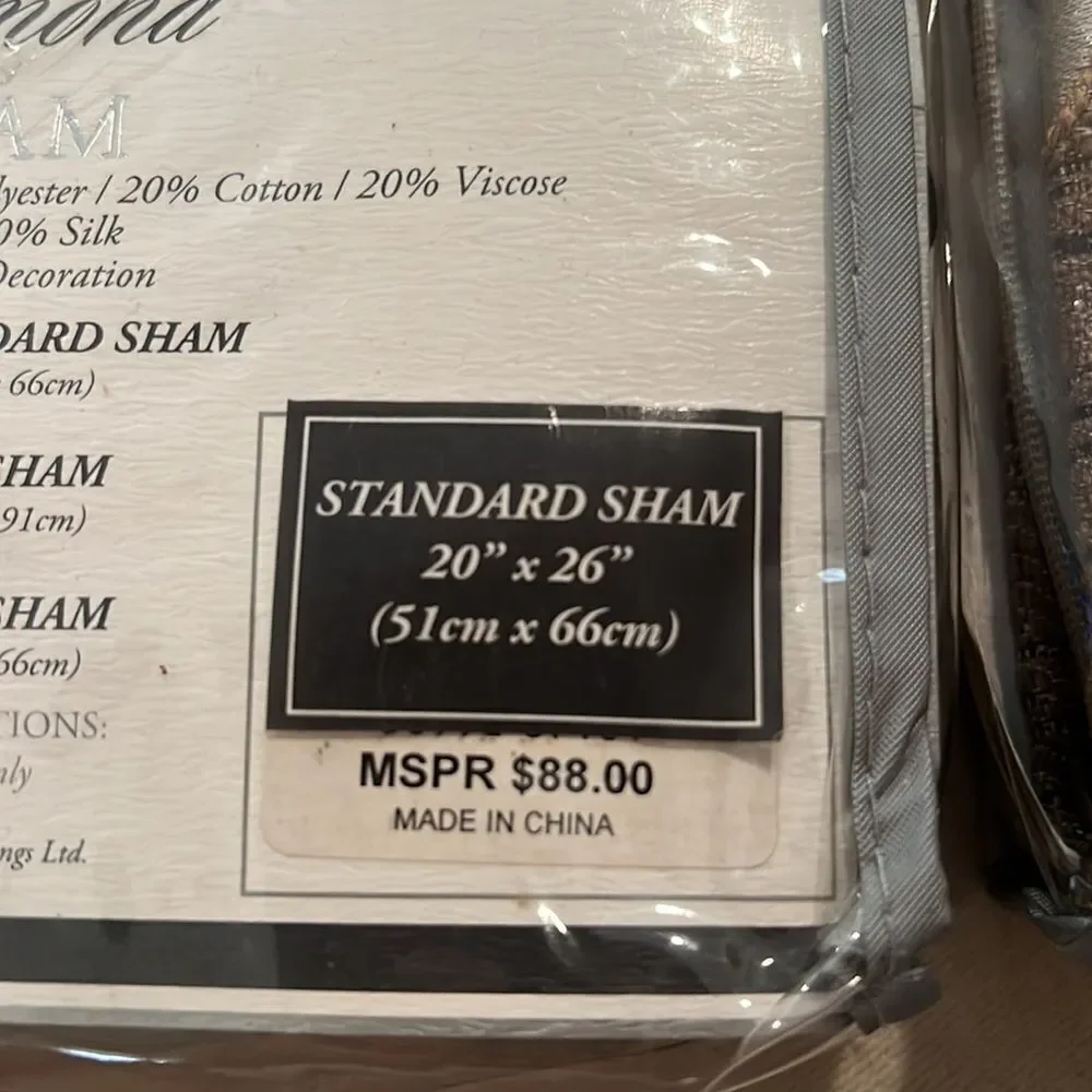 Waterford Linens Pomona Standard Sham Set of 2
